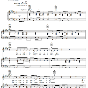 Jennifer Knapp Sing Mary Sing Musik Noten - Piano, Vocal & Guitar Chords - 27077-0