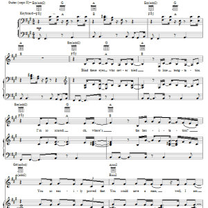 Jennifer Knapp The Way I Am Musik Noten - Piano, Vocal & Guitar Chords - 27078-0