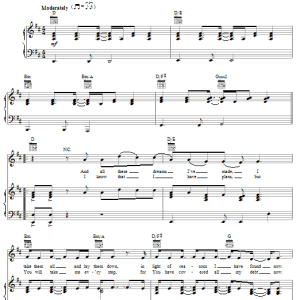 Jeremy Camp Be The One Musik Noten - Piano, Vocal & Guitar Chords - 31339-0