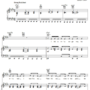 Jeremy Camp Feels Like Musik Noten - Piano, Vocal & Guitar Chords - 57022-0