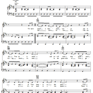 Jeremy Camp We Give You Glory Musik Noten - Piano, Vocal & Guitar Chords - 57018-0