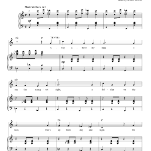 Jerry Bock Fiddler On The Roof Musik Noten - Piano & Vocal - 161339-0