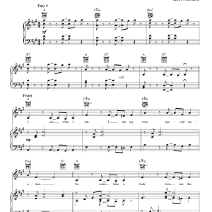 Jerry Herman I Am What I Am (from La Cage Aux Folles) Musik Noten - Piano, Vocal & Guitar Chords - 86887-0