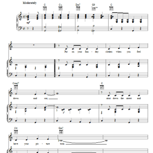 Jerry Herman Put On Your Sunday Clothes Musik Noten - Piano, Vocal & Guitar Chords - 59282-0