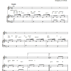 Jim Croce Ballad Of Gunga Din Musik Noten - Piano, Vocal & Guitar Chords - 71806-0