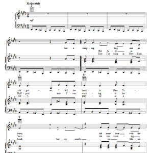 Jim Croce Mississippi Lady Musik Noten - Piano, Vocal & Guitar Chords - 71549-0