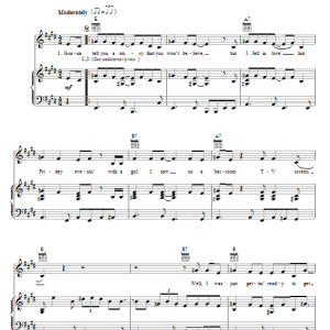 Jim Croce Roller Derby Queen Musik Noten - Piano, Vocal & Guitar Chords - 71817-0