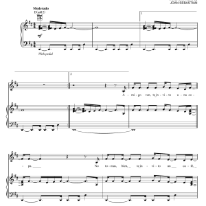 Joan Sebastian Maracas Musik Noten - Piano, Vocal & Guitar Chords - 169235-0