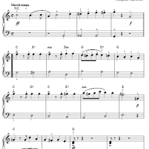 John Philip Sousa Stars And Stripes Forever Musik Noten - Piano Solo - 90245-0