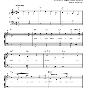 Jule Styne Never Never Land Musik Noten - Very Easy Piano - 162130-0