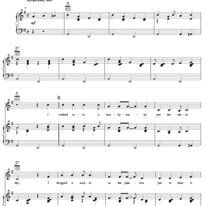 June Carter Cash Juke Box Blues Musik Noten - Piano, Vocal & Guitar Chords - 53948-0