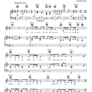 Kathie Lee Gifford Most Of All I Wish You Were Here Musik Noten - Piano, Vocal & Guitar Chords - 55212-0
