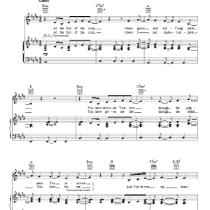 Kathryn Scott At The Foot Of The Cross Musik Noten - Piano, Vocal & Guitar Chords - 70684-0