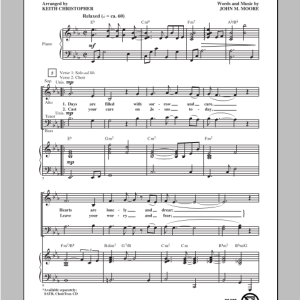 Keith Christopher Burdens Are Lifted At Calvary Musik Noten - SATB Choir - 92568-0