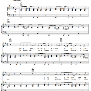 Kutless All Of The Words Musik Noten - Piano, Vocal & Guitar Chords - 50963-0