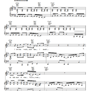 Kutless All Yours Musik Noten - Piano, Vocal & Guitar Chords - 88683-0