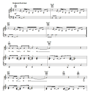 Kutless Jesus Lord Of Heaven Musik Noten - Piano, Vocal & Guitar Chords - 50954-0
