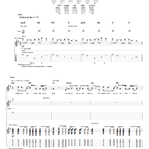 Kutless Mistakes Musik Noten - Guitar Tab - 56379-0