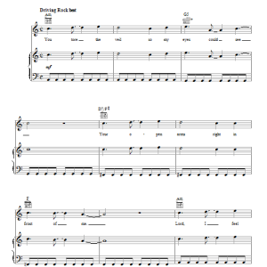 Kutless Need Musik Noten - Piano, Vocal & Guitar Chords - 88704-0