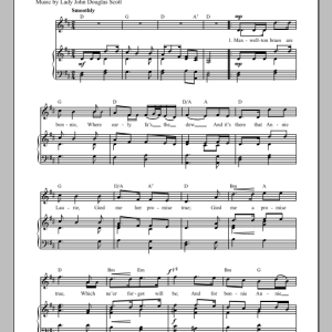 Lady John Douglas Scott Annie Laurie Musik Noten - Piano & Vocal - 89645-0