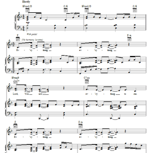 Lakewood Church Everything Musik Noten - Piano, Vocal & Guitar Chords - 62326-0