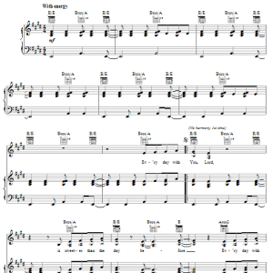 Lakewood Live Sweeter Musik Noten - Piano, Vocal & Guitar Chords - 62324-0