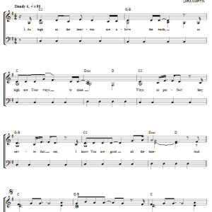 Lara Martin As High As The Heavens Musik Noten - Piano, Vocal & Guitar Chords - 58554-0