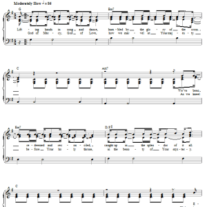 Leeland How Wonderful Musik Noten - Piano, Vocal & Guitar Chords - 58557-0