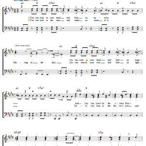 Leeland Lift Your Eyes Musik Noten - Piano, Vocal & Guitar Chords - 58160-0