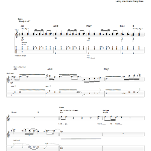 Lenny Kravitz A Long And Sad Goodbye Musik Noten - Guitar Tab - 69661-0