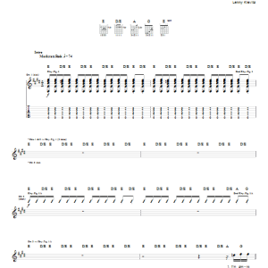 Lenny Kravitz Bring It On Musik Noten - Guitar Tab - 69666-0