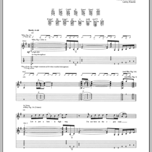 Lenny Kravitz Can't Get You Off My Mind Musik Noten - Guitar Tab - 99795-0
