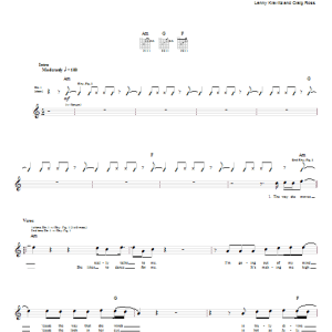 Lenny Kravitz Dancin' Til Dawn Musik Noten - Guitar Tab - 69659-0