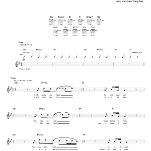 Lenny Kravitz I'll Be Waiting Musik Noten - Guitar Tab - 69646-0