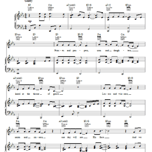 Lenny LeBlanc We All Bow Down Musik Noten - Piano, Vocal & Guitar Chords - 66649-0