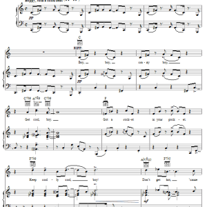 Leonard Bernstein Cool (from West Side Story) Musik Noten - Piano, Vocal & Guitar Chords - 64443-0