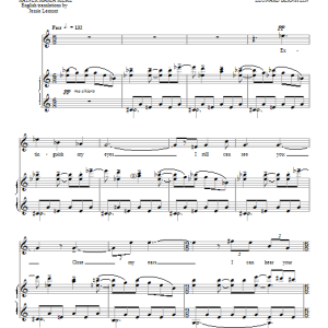 Leonard Bernstein Extinguish My Eyes Musik Noten - Piano & Vocal - 93025-0