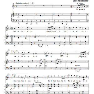 Leonard Bernstein Piccola Serenata Musik Noten - Piano & Vocal - 93018-0