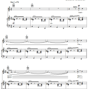 Leonard Bernstein Something's Coming (from West Side Story) Musik Noten - Piano, Vocal & Guitar Chords - 64447-0