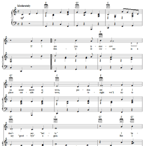 Leroy Van Dyke Walk On By Musik Noten - Piano, Vocal & Guitar Chords - 53656-0