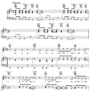 Lincoln Brewster Shout To The Lord Musik Noten - Piano, Vocal & Guitar Chords - 57525-0