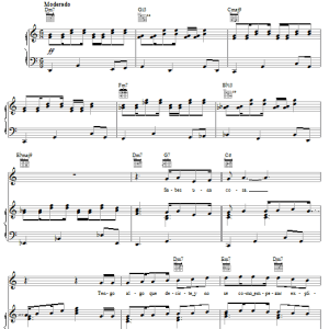 Luis Miguel Sabes Una Cosa Musik Noten - Piano, Vocal & Guitar Chords - 52682-0