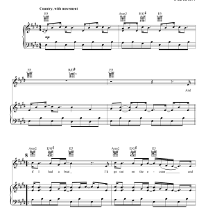Lyle Lovett If I Had A Boat Musik Noten - Piano, Vocal & Guitar Chords - 97262-0