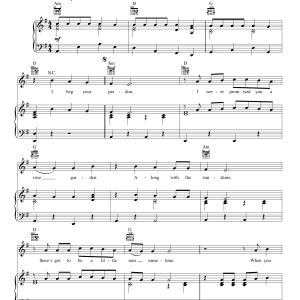 Lynn Anderson (I Never Promised You A) Rose Garden Musik Noten - Piano, Vocal & Guitar Chords - 53643-0