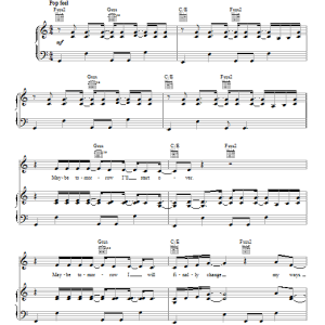 Mandisa Waiting For Tomorrow Musik Noten - Piano, Vocal & Guitar Chords - 89159-0