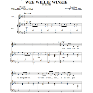Mandy Miller Wee Willie Winkie Musik Noten - 2-Part Choir - 151823-0