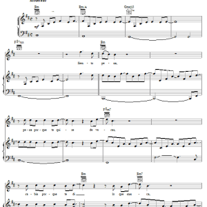 Marc Anthony Te Conozco Bien Musik Noten - Piano, Vocal & Guitar Chords - 65317-0