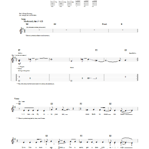 Marilyn Manson Long Hard Road Out Of Hell Musik Noten - Guitar Tab - 51421-0