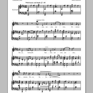 Mark Patterson Sanctus Musik Noten - SATB Choir - 72053-0