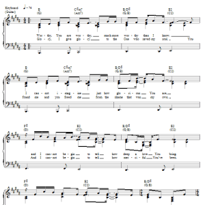Matt Redman Worthy, You Are Worthy Musik Noten - Piano, Vocal & Guitar Chords - 56680-0